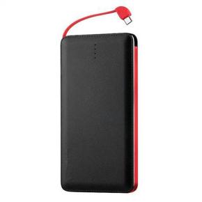 OKZU 10,000mAh Built-in cable Power Bank with another USB