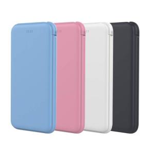 OKZU C1012 10000mAh Ultra Thin Power Bank with Built-in Android Cable Portable Mobile Power Bank