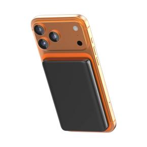 OKZU C0528 Black Ultra Slim Magnetic Wireless Charging Power Bank 5000mAh 15W Fast Charging Type-C Portable Charger 