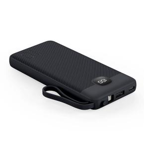 OKZU C1061 Black  PD22.5W fast charging 10000mAh Multi 4 in 1 Power bank 10000mah built-tin three cables mobile power 