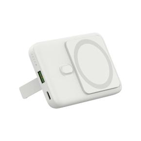 OKZU C1032 White 22.5W Fast Charging 10000mAh Magnetic Wireless Power Bank 15W fast charging PD20W with holder function 