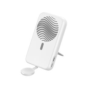 OKZU C1035 White 22.5W Fast Charging 10000mAh Magnetic Wireless Power Bank 15W with Dual Type-C Interface