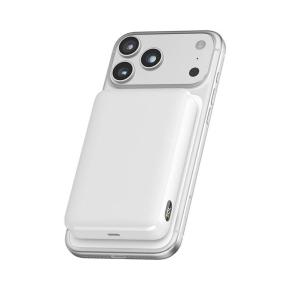 OKZU C1040 White Magnetic Wireless Power Bank 10000mAh 20W Fast Charging Li-Polymer Battery Type-C Digital Display